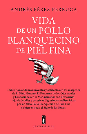 Vida de un pollo blanquecino de piel fina